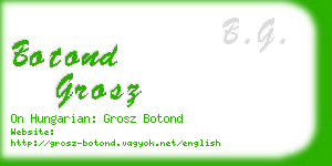 botond grosz business card